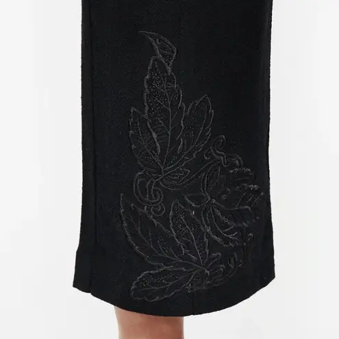 Disturbia Aya Embroidered Linen Blend Balloon Pants Size 4 NWT Black