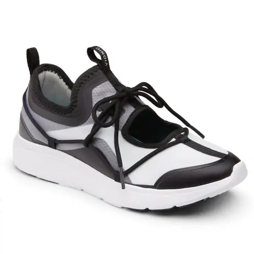 Vionic NEW Delmar Giselle Comfort Sneakers Cutout Slip On Women's 9 Black/White