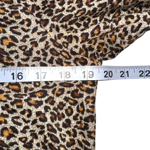 Zyia Active Leopard Print Crewneck Sweatshirt XS