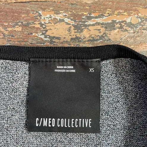 C/MEO COLLECTIVE C/Meo Elision Knit Long Sleeves Cutout Fit & Flare Dress - Sz XS 💚🎀