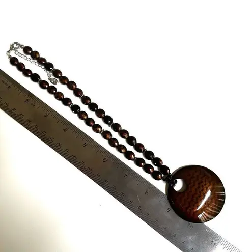 Cookie Lee brine beaded pendant necklace