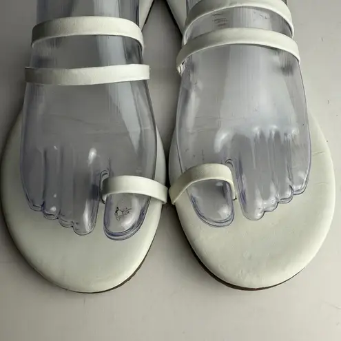 Tkees Leah Sandals Leather Cream Size 9