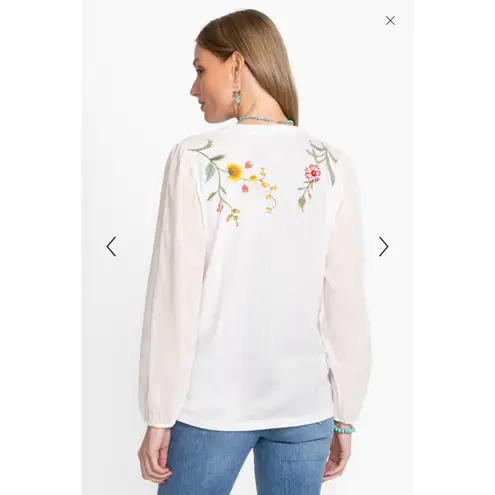 Johnny Was MIXED MEDIA LONG SLEEVE TEE