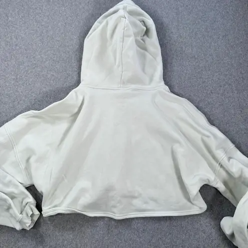 Savage Fenty Cropped Hoodie Sweatshirt Womens Large Light Green Cozy Lounge