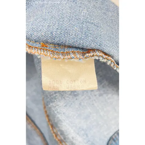 PG COLLECTION Blue Women's 100% Cotton Full Zip Denim Patchwork Jacket