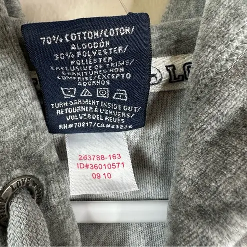 PINK - Victoria's Secret NEW LOVE PINK Y2K 2010 Victoria's Secret Grey Velour Zip Up Jacket Womens M