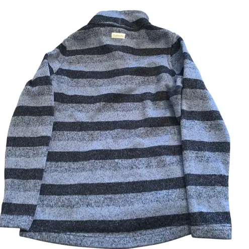 Avalanche Outdoor Supply Company Women's Striped Fleece Lined Pullover Sweater Black Size M