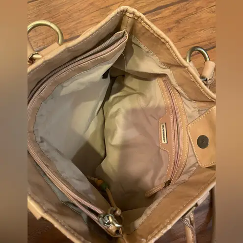 Giani Bernini tan woven purse bag tote