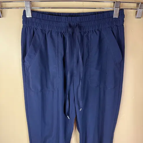 Aritzia TNA Full Length Navy Joggers Size Small Womens Activewear Outdoor Comfy Blue