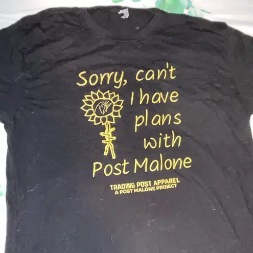 Next Level Apparel Post Malone Graphic Tee Women's XL Black Good Condition