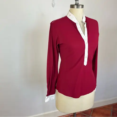 Horse Pilot Aerolight Long Sleeve Show Shirt White Size M