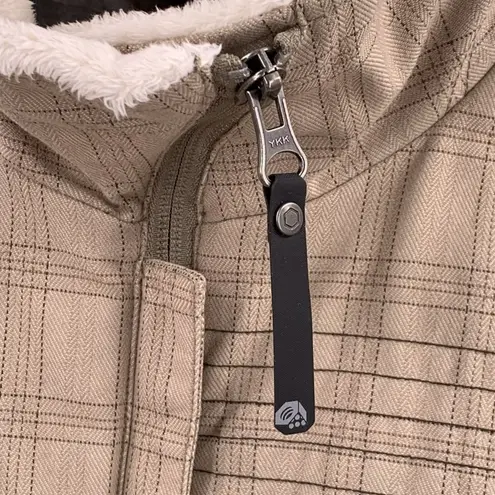 Mountain Hardwear Commotion Retromotion Light Tan Plaid Jacket Size Medium