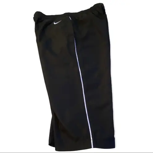 Nike  The Athletic Dept. Orange Tab Cropped Track Pants Black Size Medium