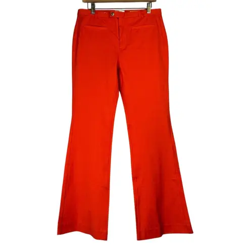 Maeve Anthropologie Orange Wide leg Pants Sz 28 Flare Slim Bootcut Bohemian