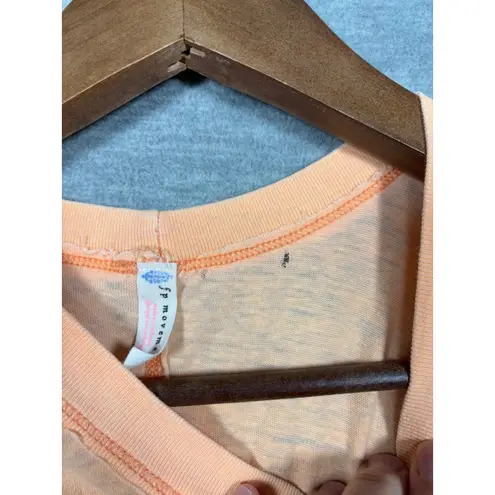 Free People Movement Womens Tank M Peach Sleeveless Top Lightweight Activewear
