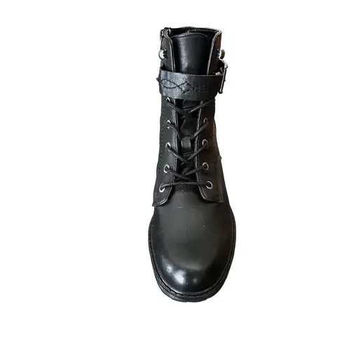 Zodiac  Gemma black leather combat boots Size 9.5