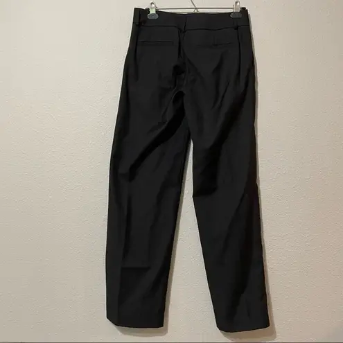 Garnet Hill Black Straight Leg Trouser Dress Pants Womens 6 Academia Preppy
