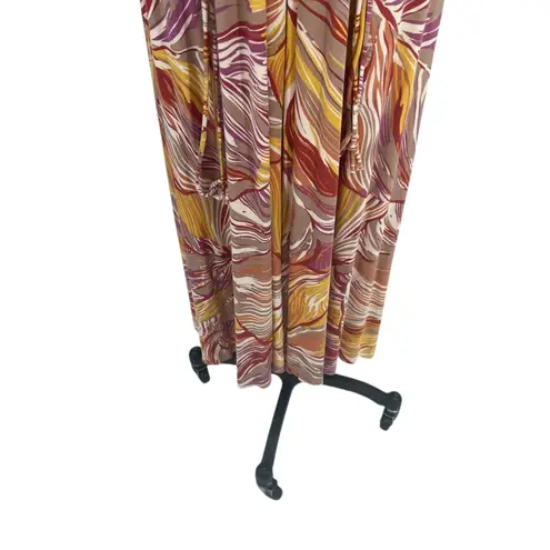 Rachel Pally Caftan Maxi Dress Kimono Sleeve Magnolia Print Size Medium