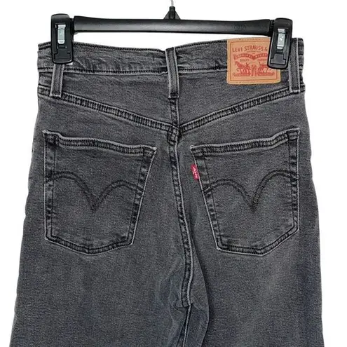 Levi Strauss & CO. Womens Ribcage Ankle Straight Button Fly Jeans Gray Size 27