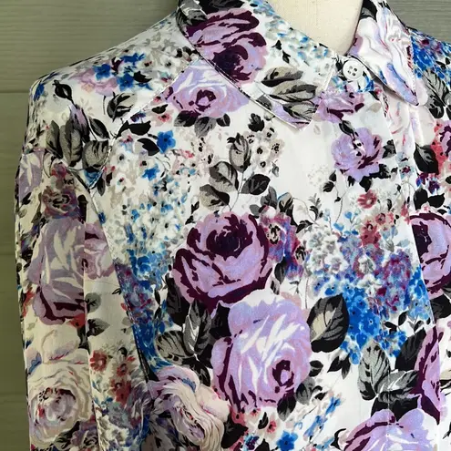 T Tahari  Floral Blouse