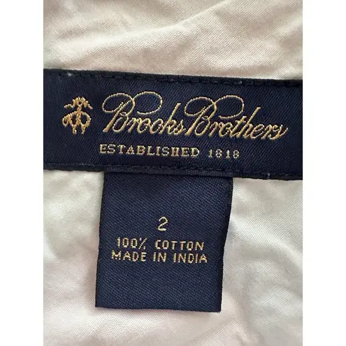 Brooks Brothers Multicolor 100% Cotton Madras Lined Straight Skirt Womens Size 2