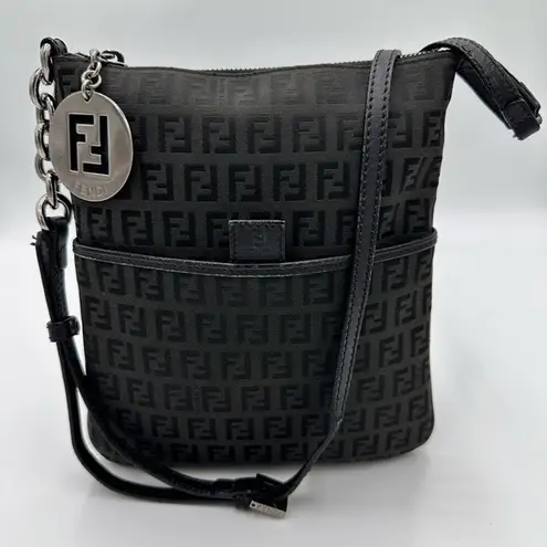 Fendi 
Zucchino Vitello Small Crossbody Black