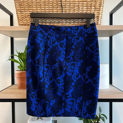 Ann Taylor  Stretch Ponte Knit Printed Pencil Skirt, 2P