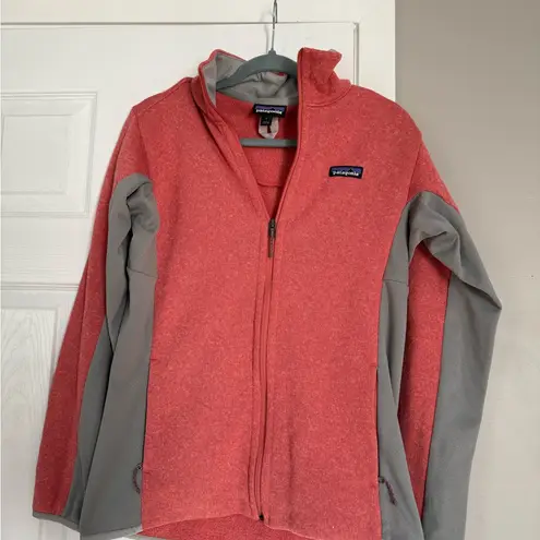 Patagonia  Salmon Grey Better Sweater Full Zip