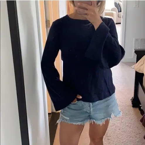 Bloomingdale’s Beltaine Bell Sleeve Brighton Sweater Blue