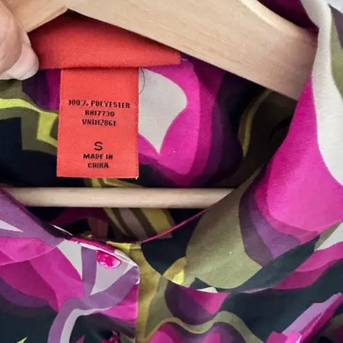 Missoni For Target Women's Abstract Floral Button Up Blouse Size S