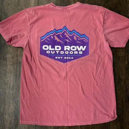 Old Row Outdoors Comfort Colors Heavyweight Garment Dye Pink Pocket Shirt Size L Size L