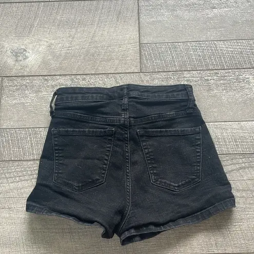 Wild Fable Black Denim High-Rise Jean Shorts Size 2