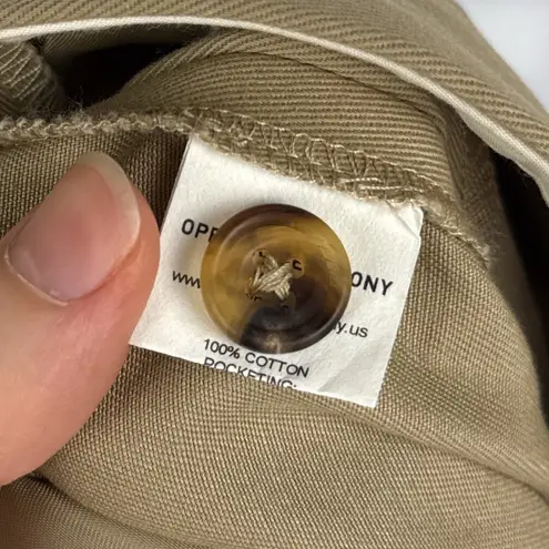 Opening Ceremony NWT Khaki Twill Crop Ankle Straight Leg Trouser Pants Tan M