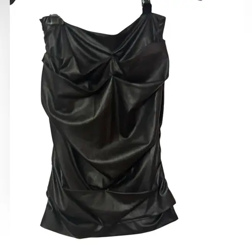 Brochu Walker Gina Ruched Pencil Skirt - Black Onyx Size Medium