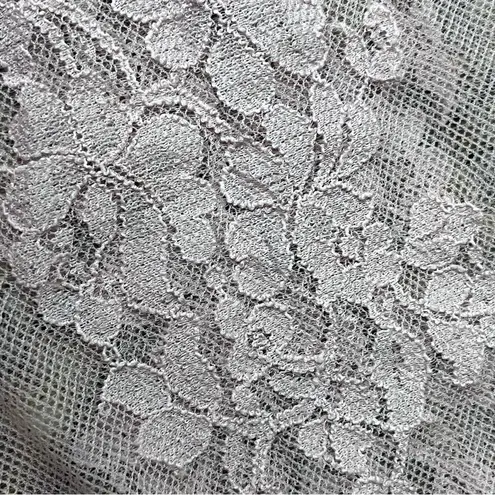 Pink Sheer Mesh Lace Blouse Women’s L Short Sleeve Romantic Coquette Cottegecore Size L