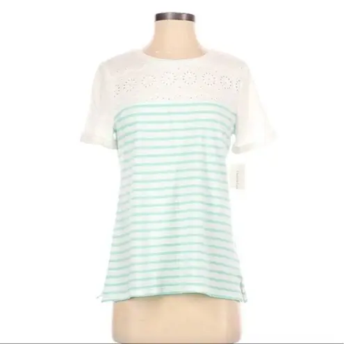 Charter Club Striped Crew Neck  Shirt NWT