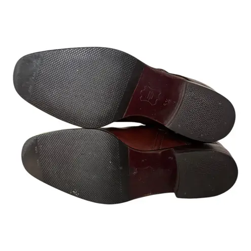 Bally Bickford Brown Leather Ankle Strap Boots Size 5½ M Made in Italy