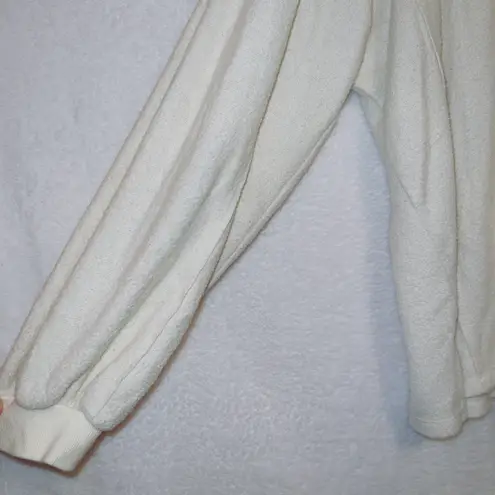 Urban Outfitters UO Cream Textured Oversized V Lillu Sweater