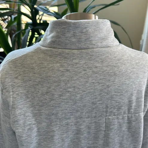 Three Dots Gray Puffer Jacket with Cozy Insulation