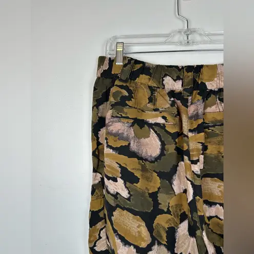 Democracy Printed Cotton Crop Wide Leg Pull On Pockets Pants Women’s Sz XL - Image 4