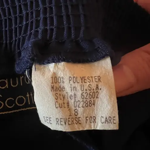 Laura Scott Sears Pants Navy Blue Vintage Career NWT Size 18 Coastal Grandma