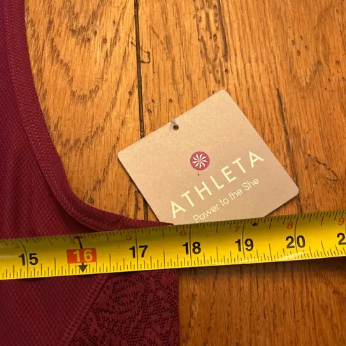 Athleta New  Vibrant Pink/Red Tank Top | Size Medium