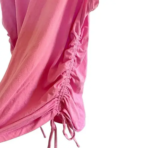 Ava & Viv size 1XL athletic tank top adjustable gathering on sides pink