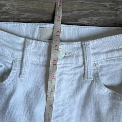 MOTHER HIGH WAISTED RIDER ANKLE Fairest Of Them All White Size 28