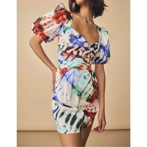 Hunter Bell tilly dress in electric tie-dye sz 4