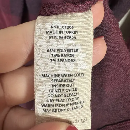 Soft Surroundings Mad About Plaid Tunic Red Blue Long Sleeve Super Soft Size 1X