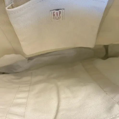 NWT Gap X DOEN Logo Tote Bag Smooth Cotton Canvas With Straps Blue