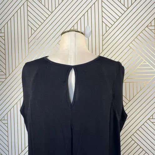 Brochu Walker Black Sleeveless Keyhole Shift Dress