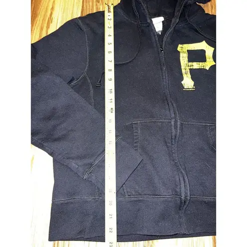 Pittsburgh Pirates 5th & Ocean MLB Genuine Merchandise Zip‎ Up Hoodie Women's Black Size undefined
