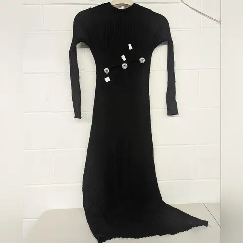 Rtr xs Simon Miller Simm Dress black asymmetrical long sleeve grunge punk emo